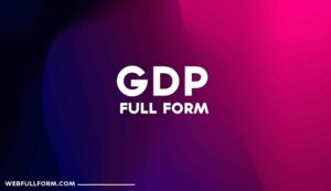 GDP FUll Form