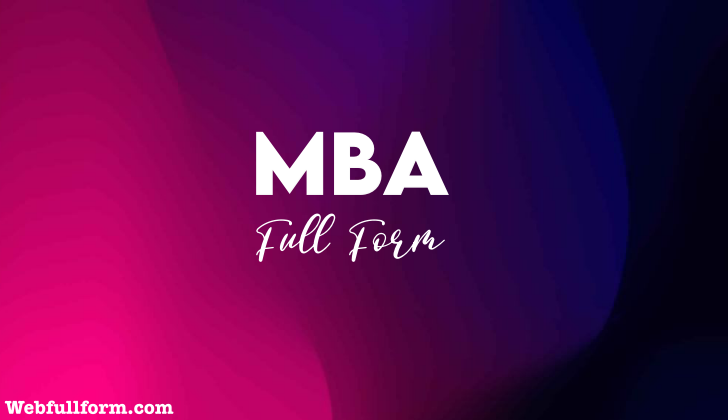What is MBA Full Form In Hind